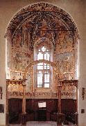 GOZZOLI, Benozzo View of the main apsidal chapel dfg Sweden oil painting artist